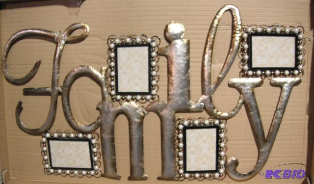 lot 217 image: Pearl Family Photo Wall Hanging - 24" x ...
