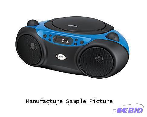 lot 232 image: GPX Portable Radio CD Player - Blue - Model B...
