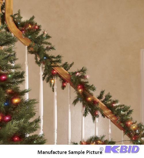 lot 242 image: Canadian Pine Garland - Has multicolor lights...
