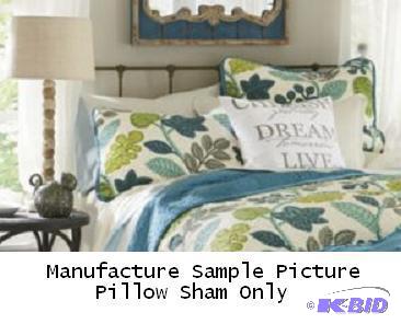 lot 29 image: Cayman Pillow Sham - Leaves awash in shades o...