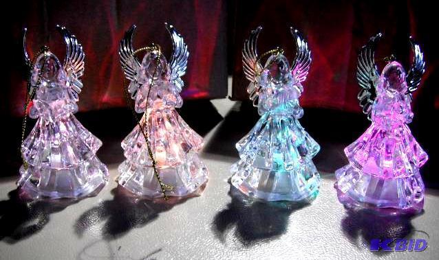 lot 70 image: Set of Four Angel Christmas Ornaments - One i...