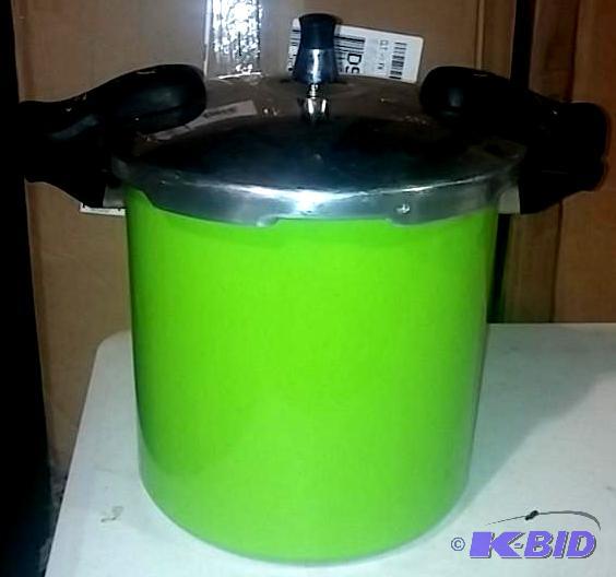 lot 87 image: Ginnys Lime Green Pressure Cooker - 12 Qt. -&...