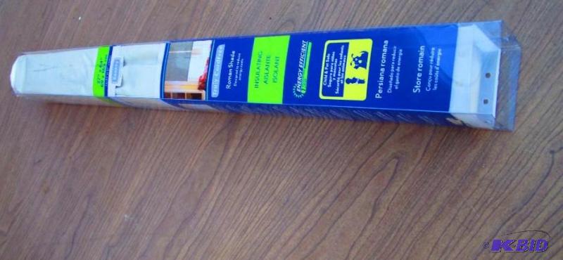 lot 100 image: New Insulating Roman Shade 27 x 64 inches...