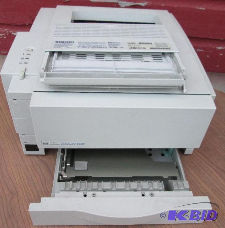 lot 115 image: HP Laserjet 6 MP, no cord...