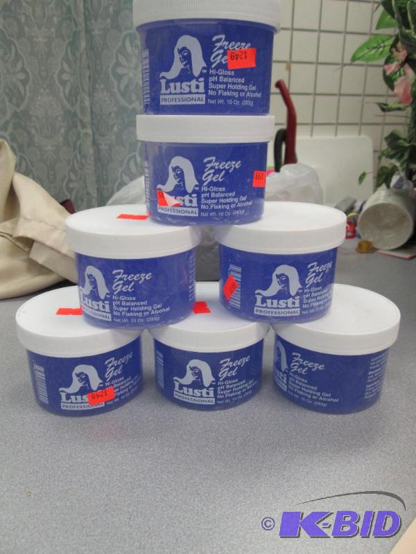 lot 234 image: Qty 7 Lusti Professional Freeze gel...