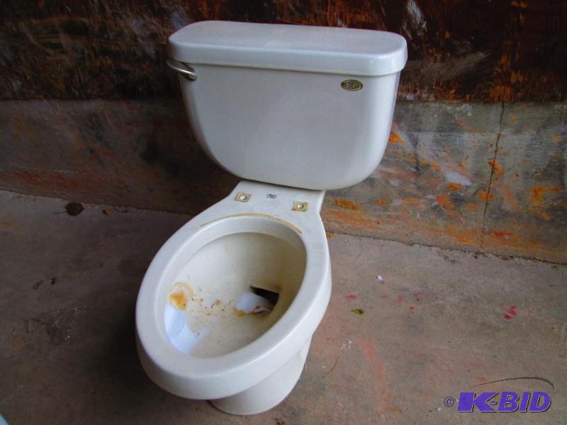 lot 26 image: Eljer toilet flushing mechanism included...