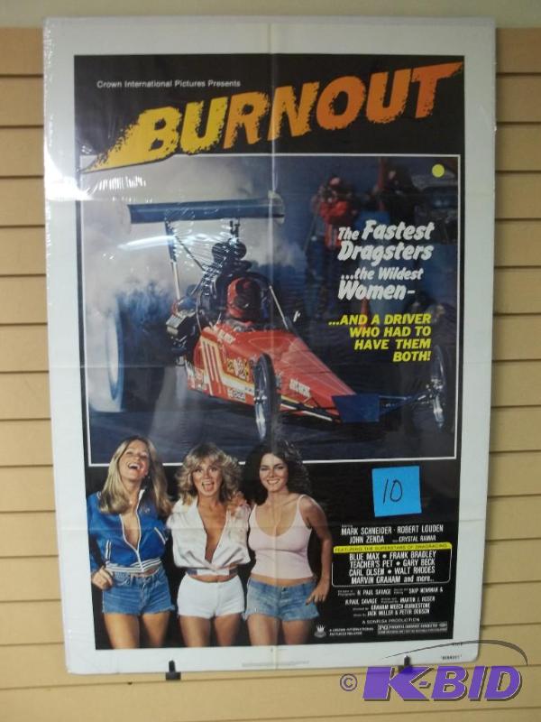 Burnout, original movie poster, nice conditio...