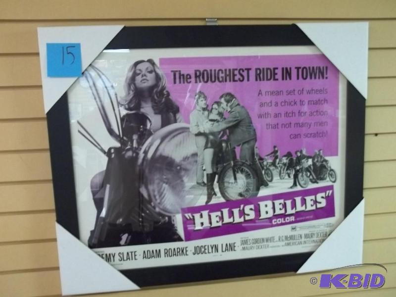 Hells Bells, newly framed original 31.5 x 25,...