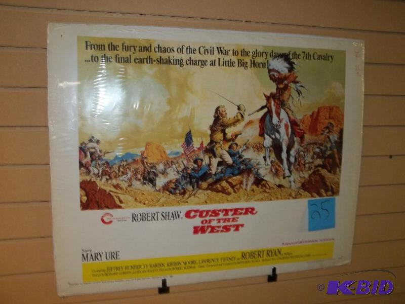 Custer of the West original poster, 28 x 22.5...