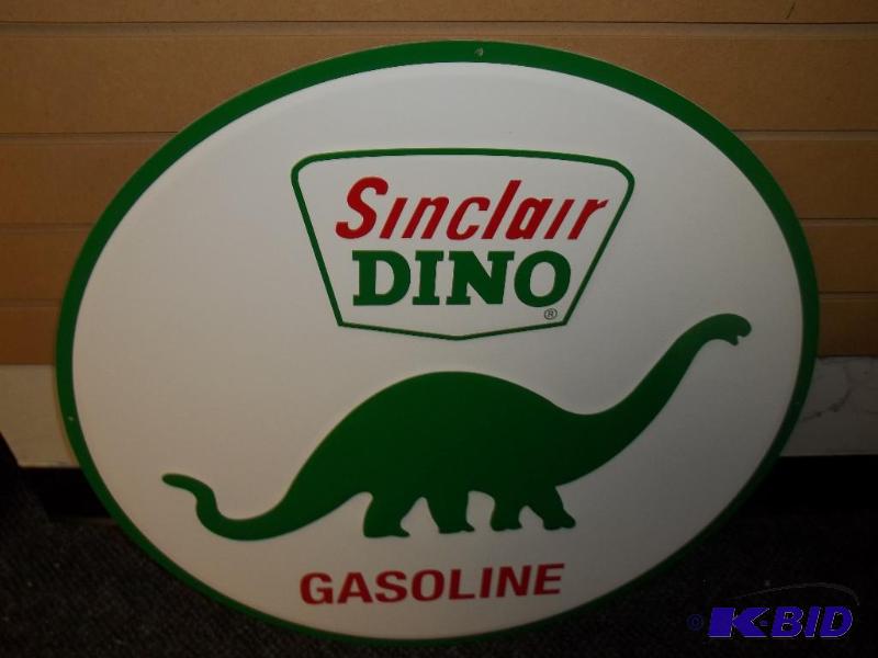 Sinclair Dino, 24 inch round, embossed, new r...