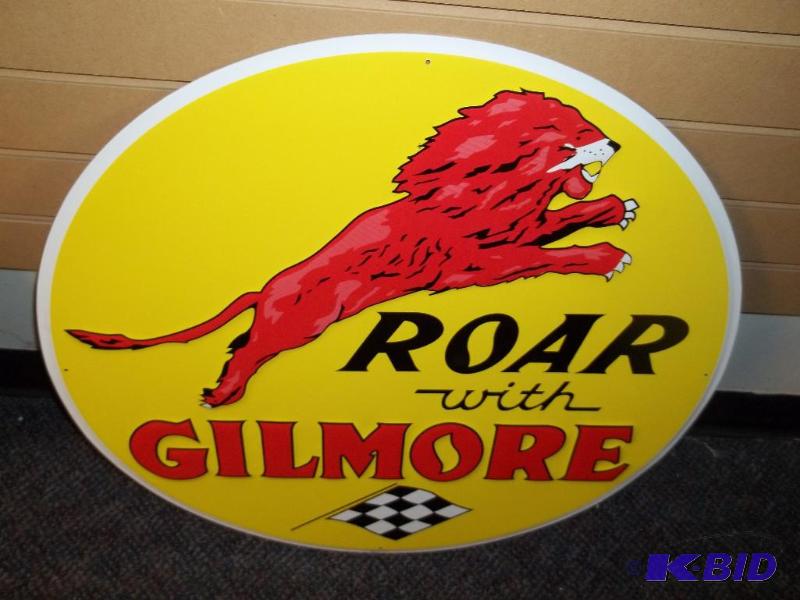 Gilmore Gas, 24 inch round, embossed, new rep...
