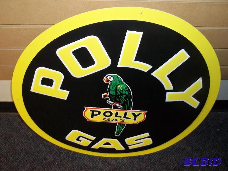 Polly Gas, 24 inch round, embossed, new repro...