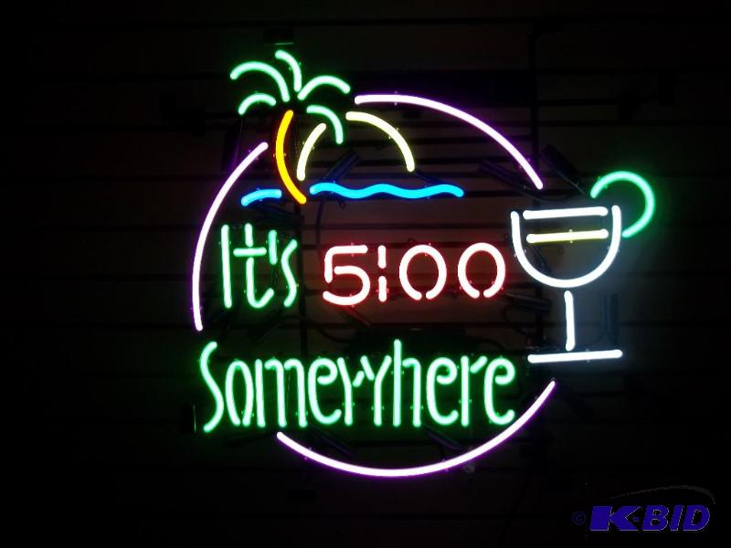 500 Somewhere neon, new in box, 25 x 26.5...