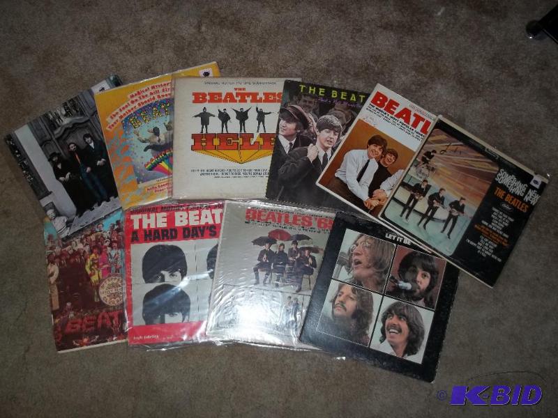 10 Record Albums including the Beatles, Assor...