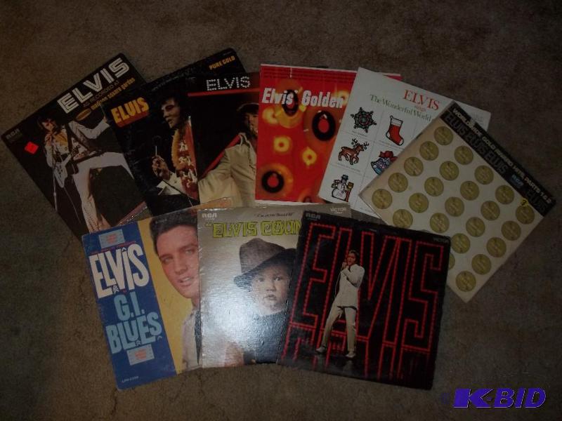 9 assorted Elvis Albums...