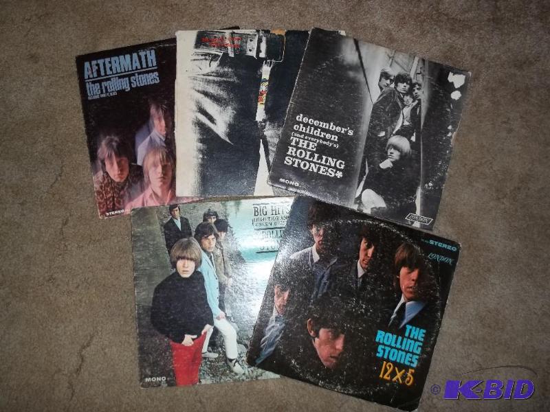 5 Assorted Rolling Stones albums...