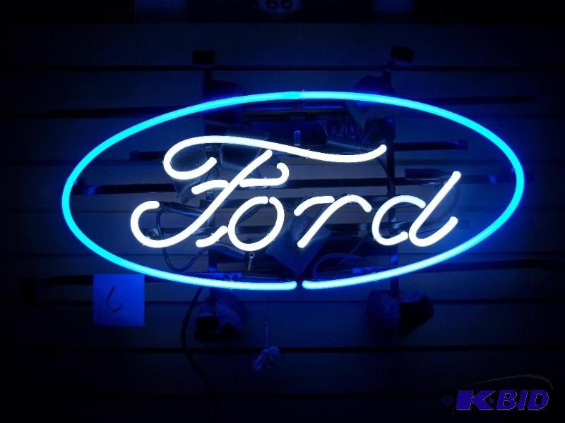 Ford Oval neon, new, 29.5 x 14, licensed by F...
