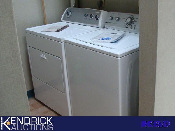 lot 52 image: Newer Maytag Centennial Commercial Technology Washer and Whirlpool Dryer