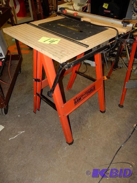 Collapsible SAW Table.. Nice shape.&nbsp...