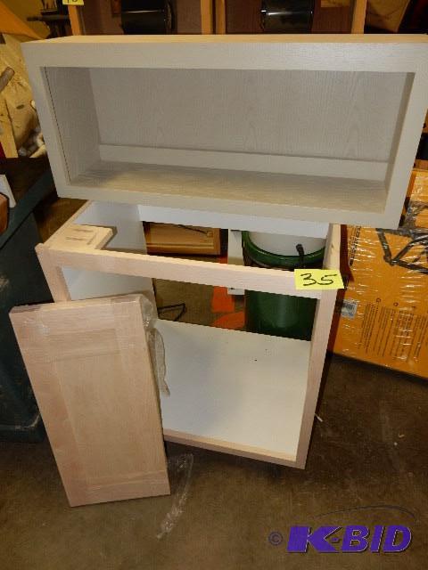 Partially completed book case.. 15 12 in x 1...