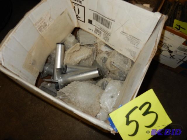 27, what looks like aluminum table legs with ...