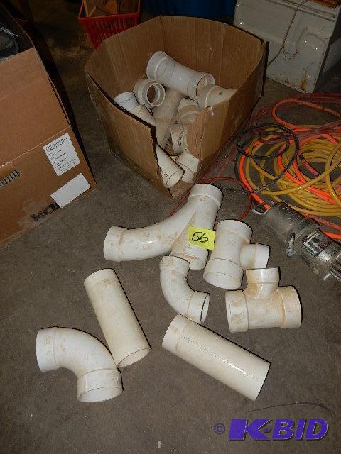 large lot of 3 and 4 in PVC Joints and reduce...