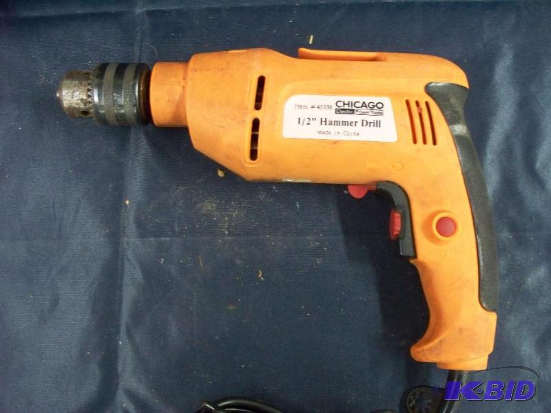 Chicago 12 inch hammer drill works...