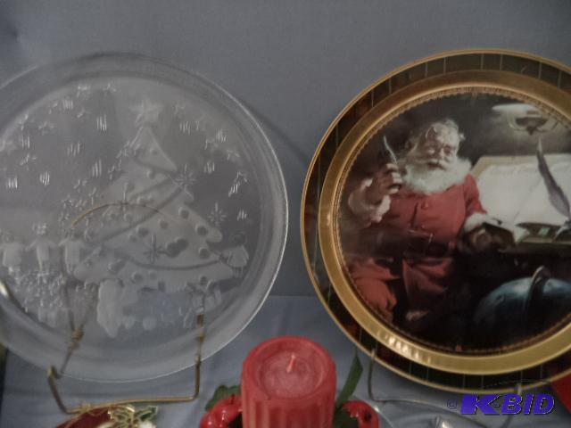 lot 103 image: Christmas Dishes, Decorations