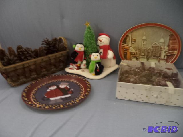 lot 118 image: Pine Cones, Snowman