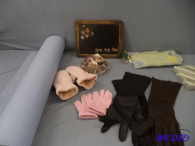 lot 192 image: Yoga Mat, Dress Gloves