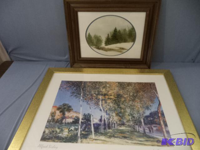 lot 201 image: Artwork With Watercolor