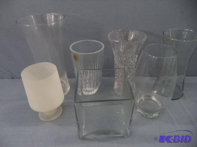 lot 73 image: Vases, Lead Crystal