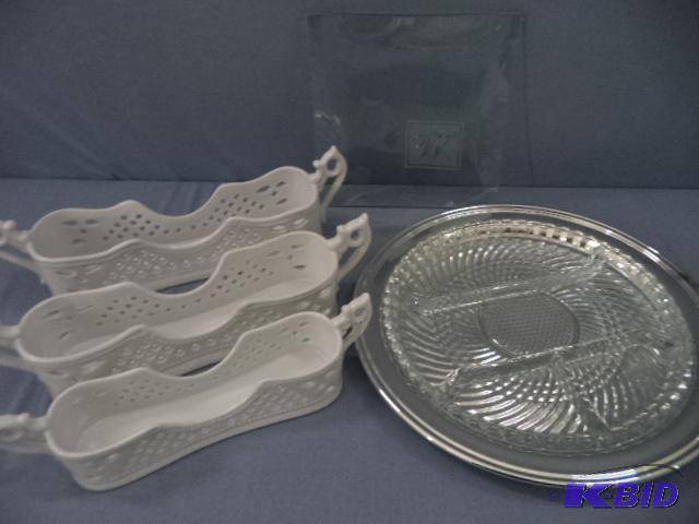 lot 82 image: Fancy Serving Pieces