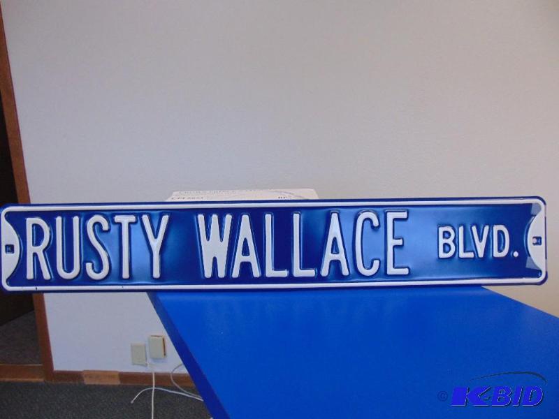 Rusty Wallace Metal Sign