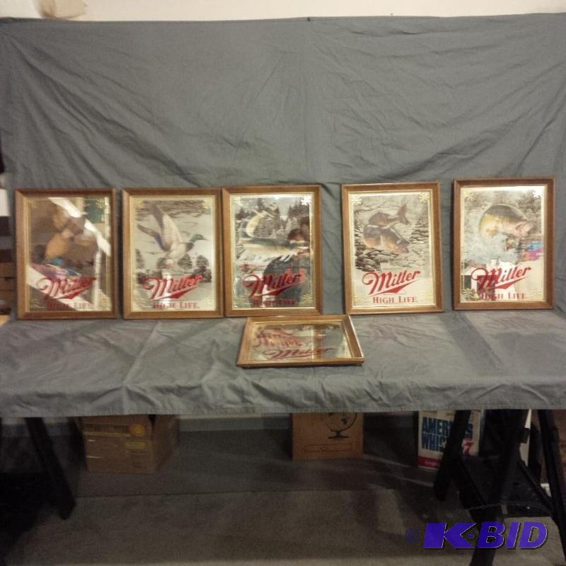 lot 14 image: Vintage Miller High Life Mirrors