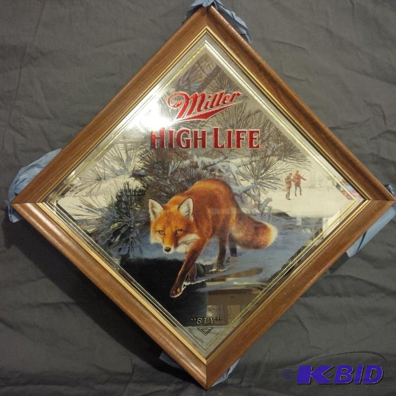 lot 15 image: Vintage Miller High Life Mirrors