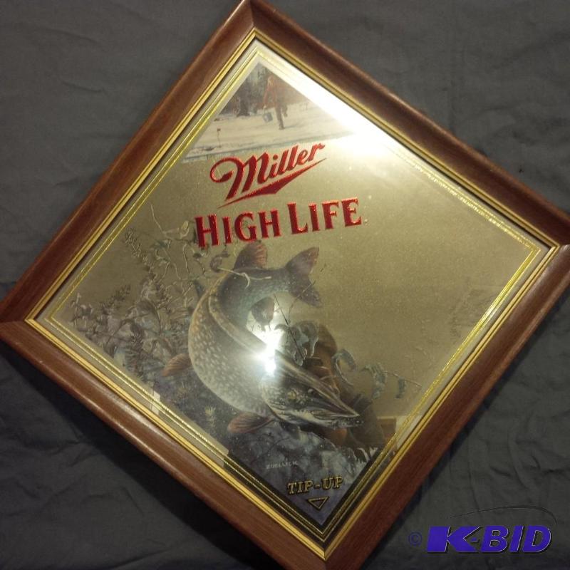 lot 18 image: Vintage Miller High Life Mirrors