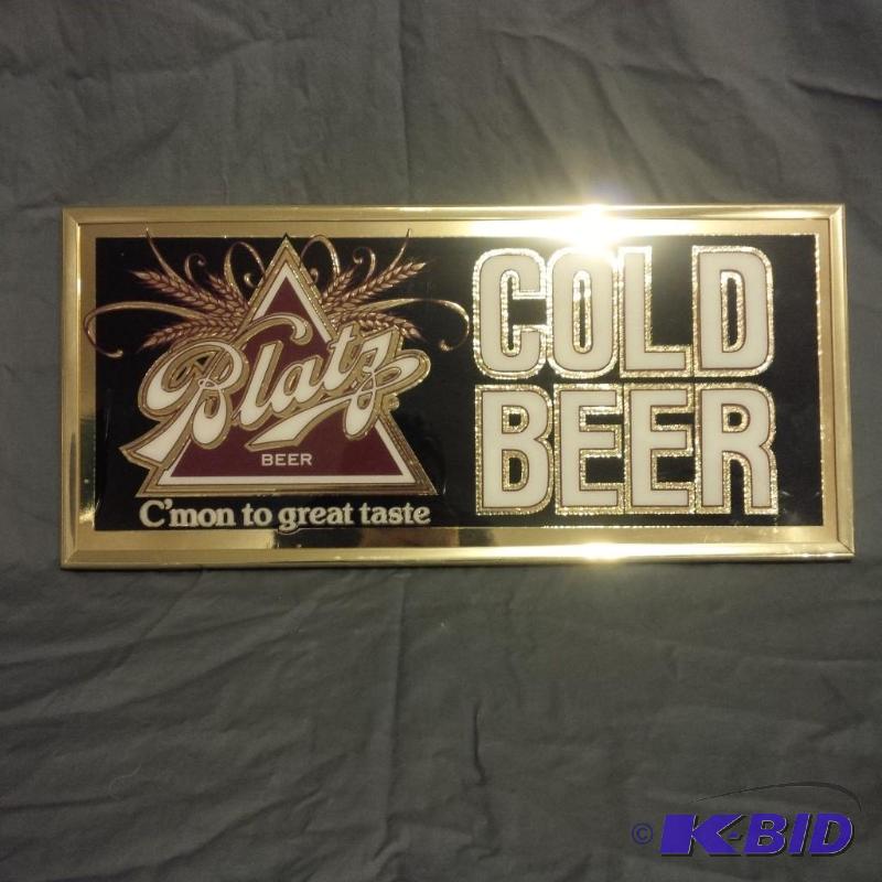 lot 20 image: Vintage Blatz Mirror