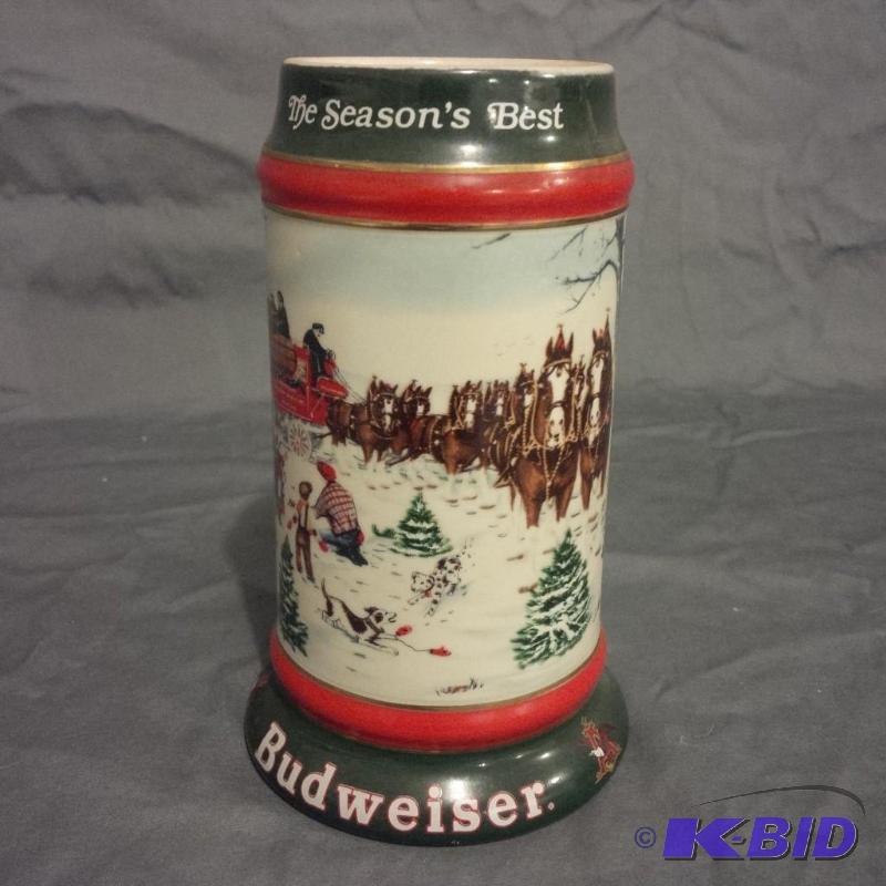 lot 50 image: Budweiser Holiday Stein