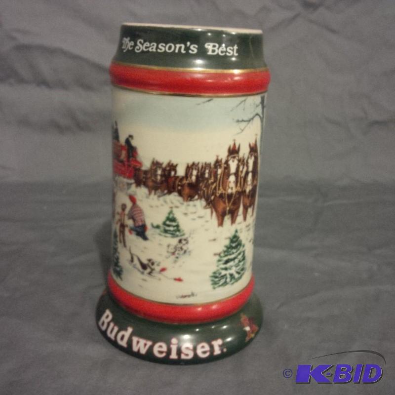 lot 51 image: Budweiser Holiday Stein