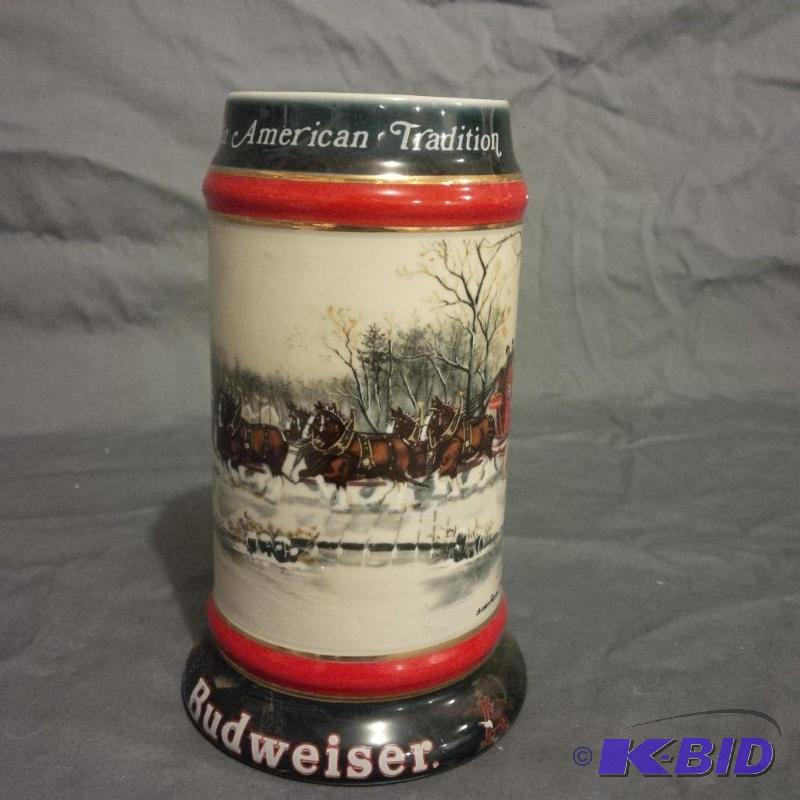 lot 52 image: Budweiser Holiday Stein
