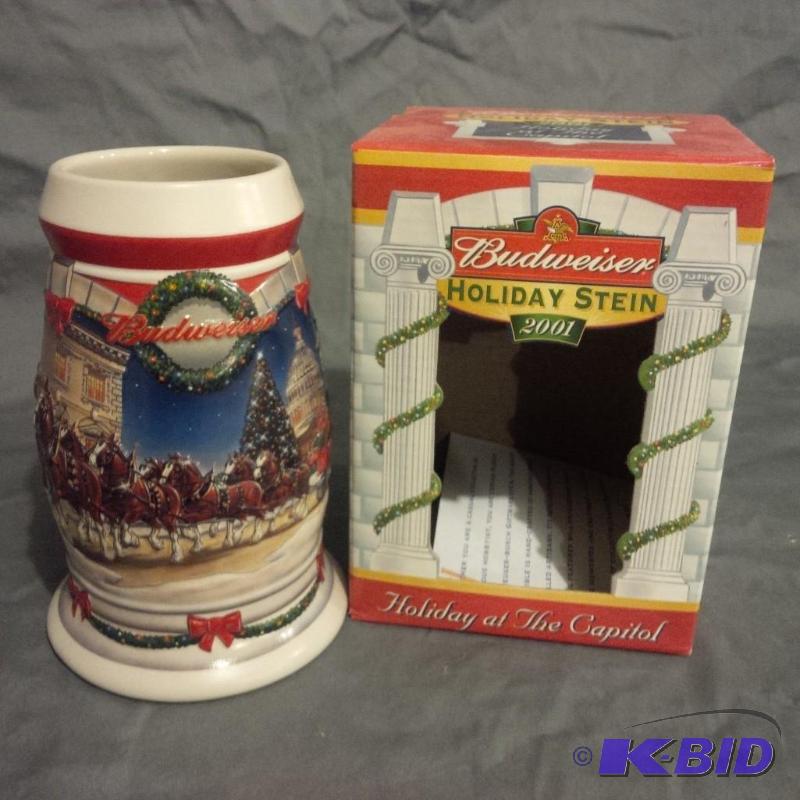 lot 57 image: Budweiser Holiday Stein