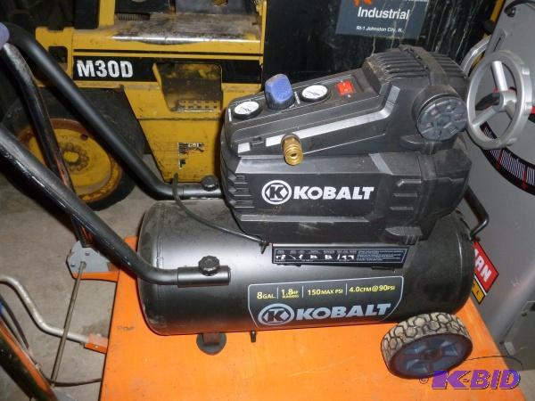 Kobalt air compressor. Cord has been cut. Unt...