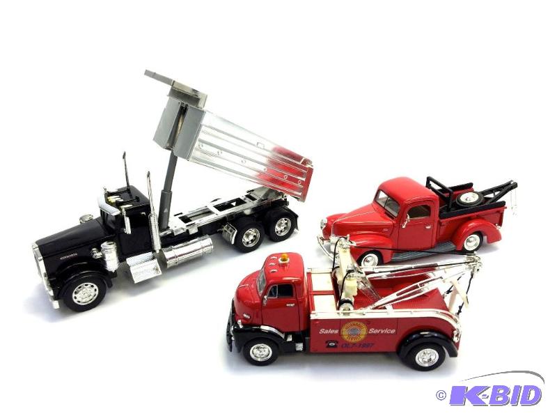 Three Die Cast Metal Trucks