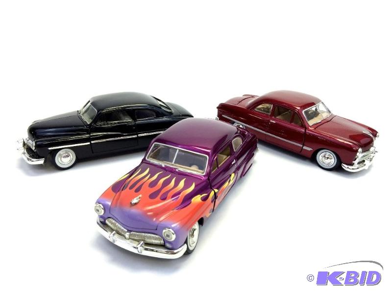 Three Die Cast Metal Cars