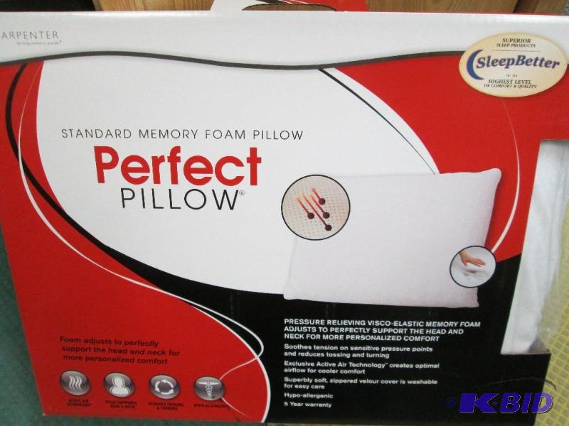 lot 11 image: Carpenter Standard Memory Foam Pillow Perfect...
