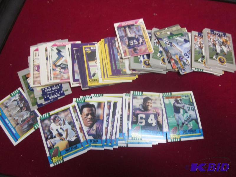 Large lot of Minnesota Vikings football cards...