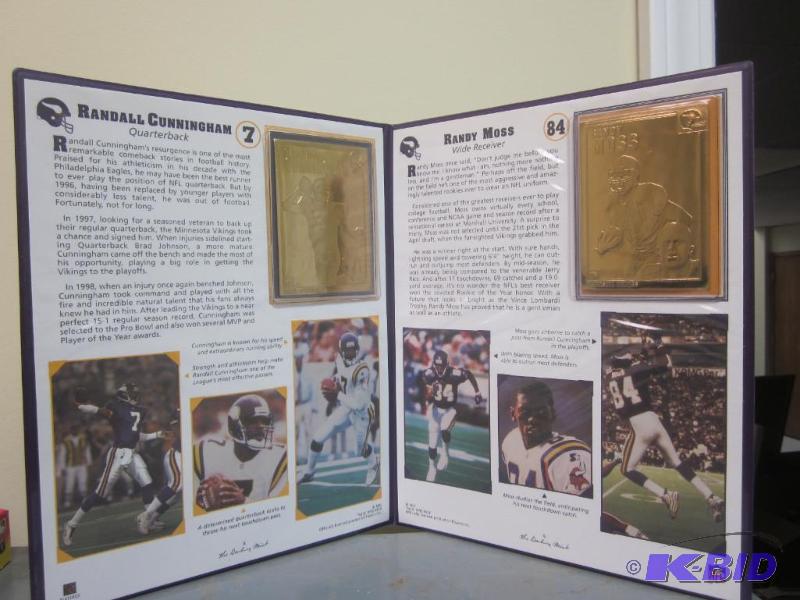 Randall Cunningham and Randy Moss 22 Karat Go...