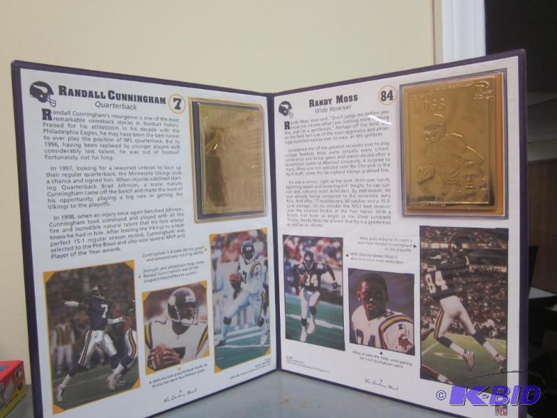 Randall Cunningham and Randy Moss 22 Karat Go...