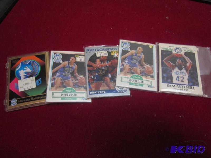(5) sets of Minnesota Timberwolves Inaugural ...